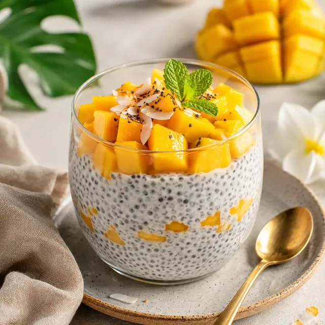 Chia pudding with mango