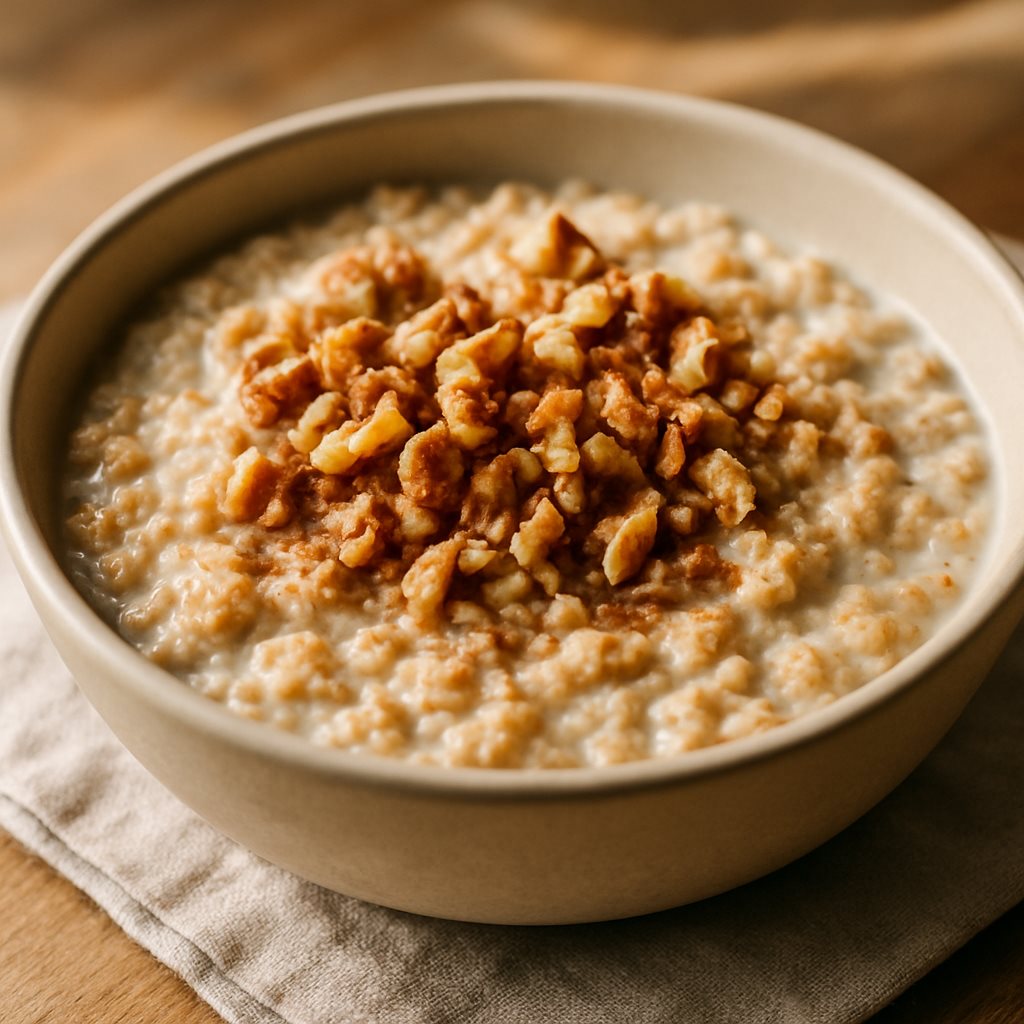 Whole-Grain Porridge with Walnuts